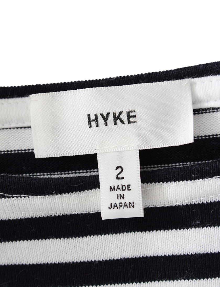 ハイク Hyke ワンピース ボーダー柄 コットン 白 黒 ハイブランド ブランド専門の中古通販サイト 1751