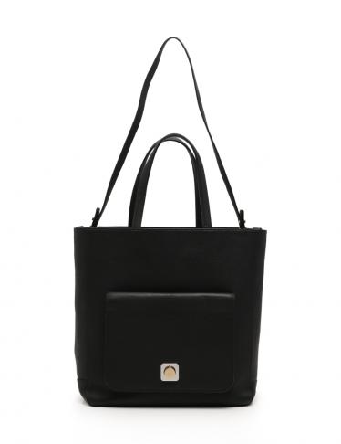 カルヴェン Carven トートバッグ 2way レザー 黒 ハイブランド ブランド専門の中古通販サイト 172321