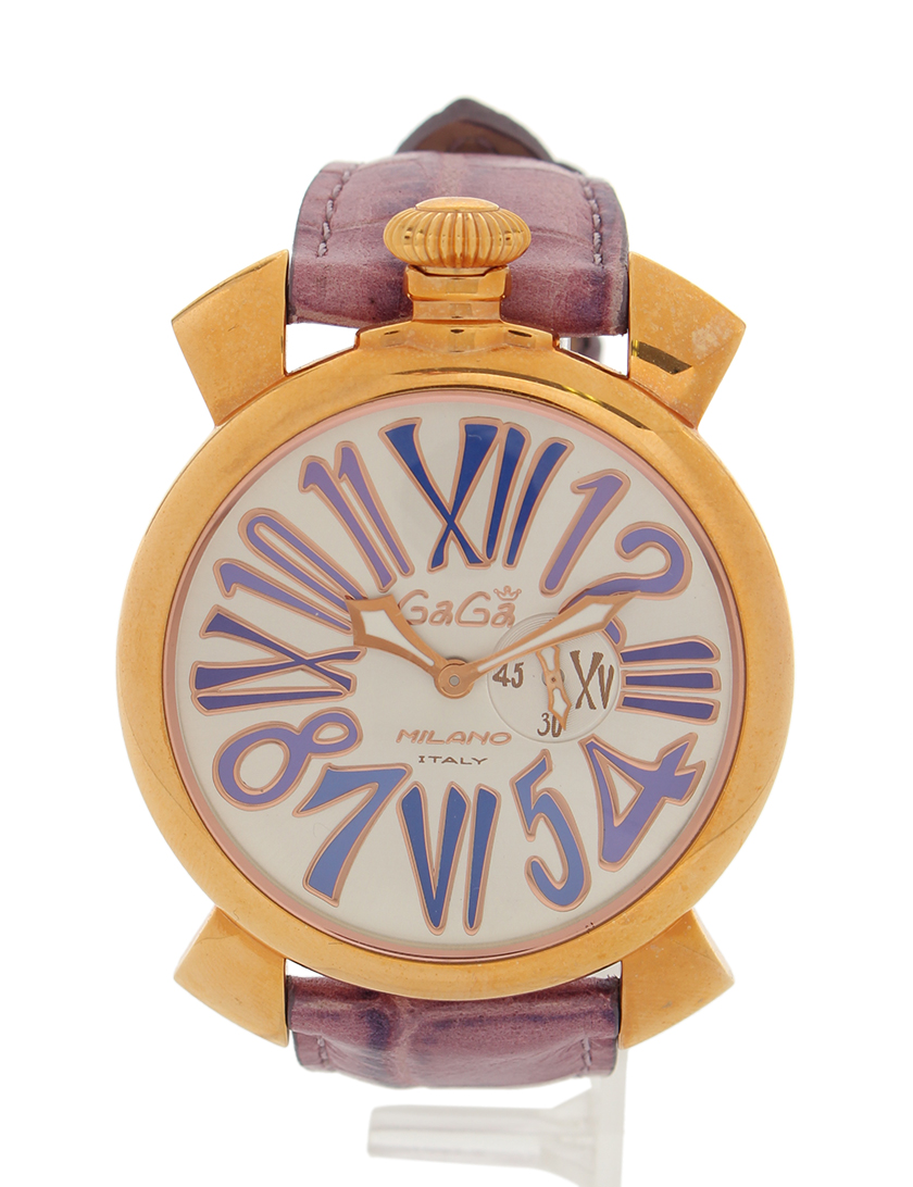 ガガミラノ Gaga Milano マヌアーレ スリム46 クオーツ 腕時計 メンズ Ss レザー ゴールド 紫 シルバー ハイブランド ブランド専門の中古通販サイト ガガミラノ Gaga Milano マヌアーレ スリム46 クオーツ 腕時計 メンズ Ss レザー ゴールド 紫 シルバー ハイブランド ブランド専門の中古通販サイト