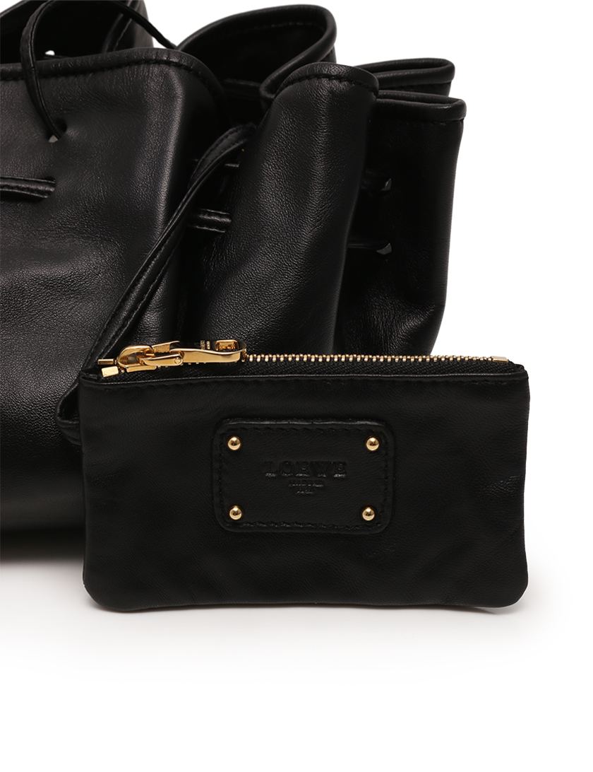 ロエベ(LOEWE)|ショルダーバッグ|巾着|ナッパレザー|黒|ハイブランド・ブランド専門の中古通販サイト(175607)