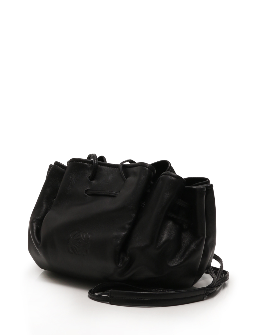 ロエベ(LOEWE)|ショルダーバッグ|巾着|ナッパレザー|黒|ハイブランド・ブランド専門の中古通販サイト(175607)