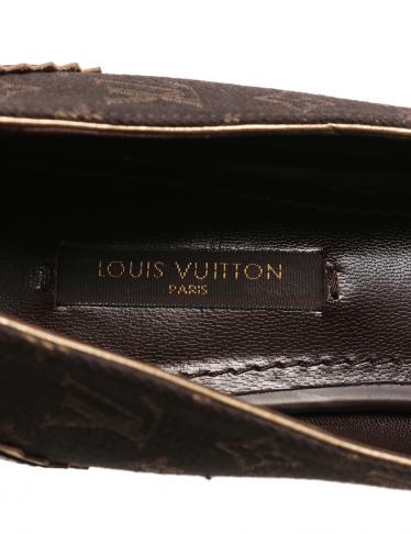 ルイヴィトン(LOUIS VUITTON)パンプス|モノグラムミニ|キャンバス|レザー|ダークブラウン|ハイブランド・ブランド専門の中古通販サイト(179160)