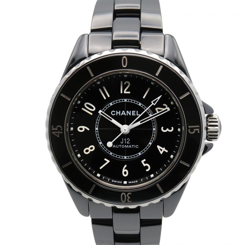 CHANEL・時計・J12 キャリバー 12.2 レディース 腕時計 自動巻き セラミック ブラック