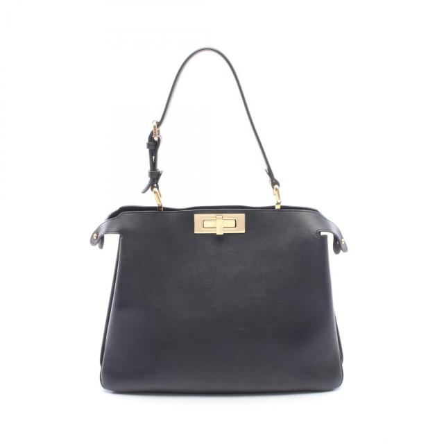 FENDI・バッグ・ピーカブー ソフト ミディアム ハンドバッグ レザー ブラック