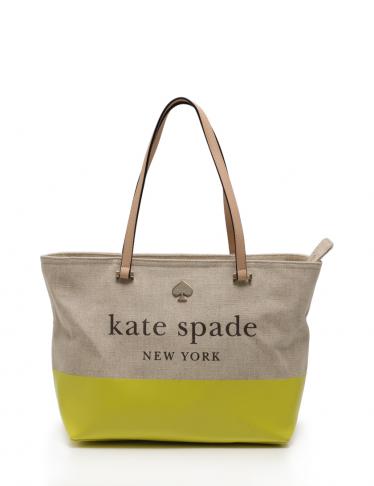 ケイトスペード(kate spade)ロットストリート|フランシス|トートバッグ|麻|レザー|ベージュ|黄|ハイブランド・ブランド専門の中古通販サイト(180057) ケイトスペード(kate spade)ロットストリート|フランシス|トートバッグ|麻|レザー|ベージュ|黄|ハイブランド・ブランド専門の中古通販サイト(180057)