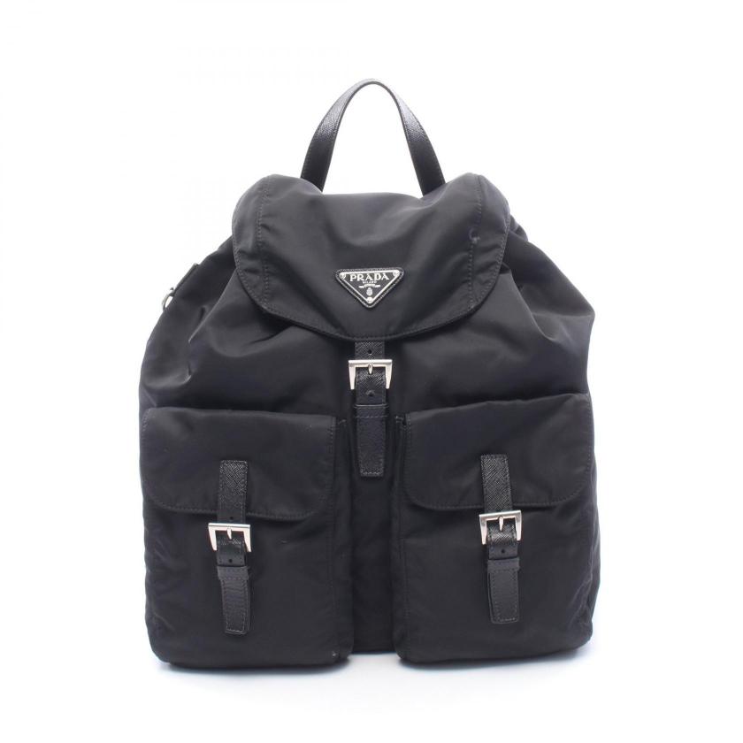 PRADA・バッグ・Re-Nylon 2WAY バックパック リュックサック ナイロン レザー ブラック