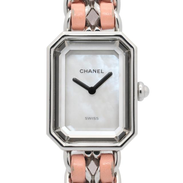 CHANEL・時計・プルミエール ロック 世界1200本限定 レディース 腕時計 クオーツ ステンレススチール レザー ホワイト ホワイトシェル