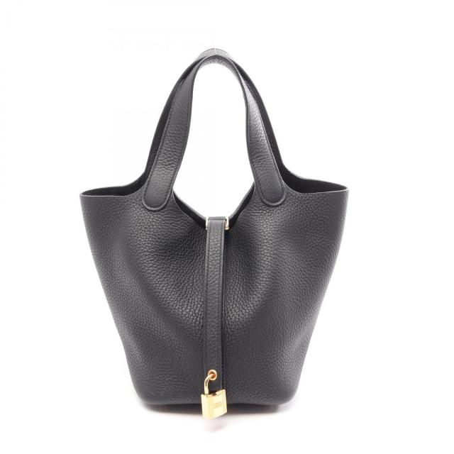 HERMES・バッグ・ピコタンロックPM ハンドバッグ トリヨンクレマンス ブラック ゴールド金具 K刻印