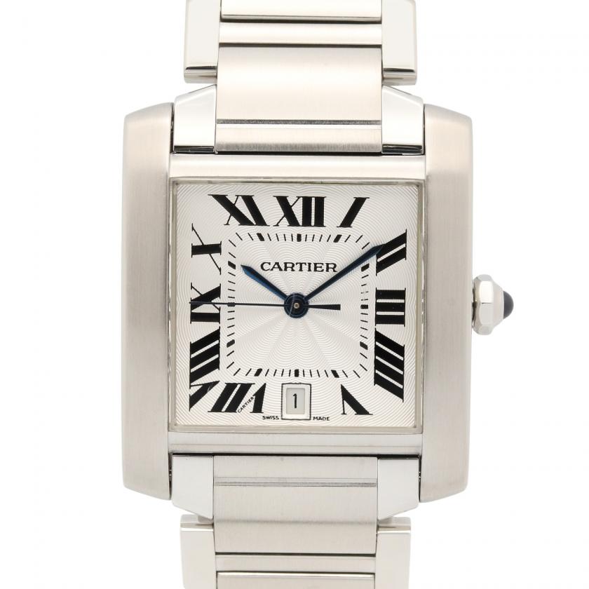 Cartier・時計・タンクフランセーズ LM メンズ 腕時計 自動巻き ステンレススチール シルバー
