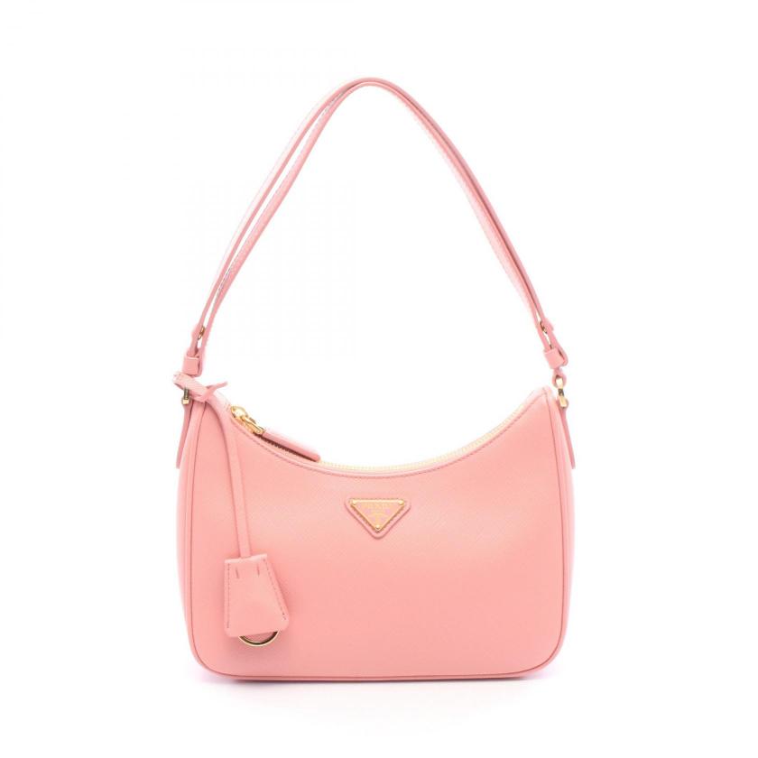 PRADA・バッグ・SAFFIANO LUX ショルダーバッグ サフィアーノレザー ピンク