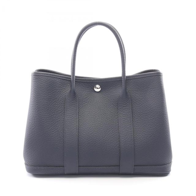 HERMES・バッグ・ガーデンパーティTPM ブルーニュイ ハンドバッグ トートバッグ ネゴンダ ネイビー シルバー金具 Y刻印