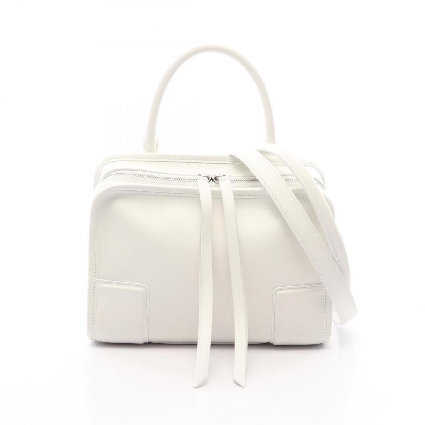 LOEWE・バッグ・アマソナ180 スモール 2WAY ハンドバッグ レザー ホワイト