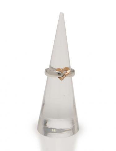STAR JEWELRY・アクセサリー・リング 指輪 ハート コンビ K18WG