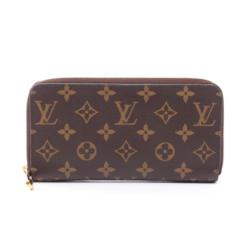LOUIS VUITTON・財布・小物・ジッピーウォレット モノグラム ラウンドファスナー長財布 PVC ブラウン