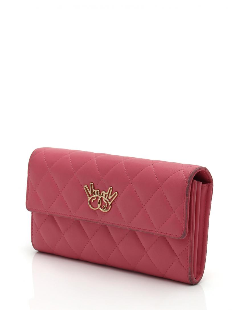 シャネル Chanel マトラッセ Wピース 長財布 ラムレザー ピンク ハイブランド ブランド専門の中古通販サイト