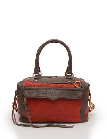 REBECCA MINKOFF・バッグ・ ボストンバッグ 2WAY バイカラー レザー 