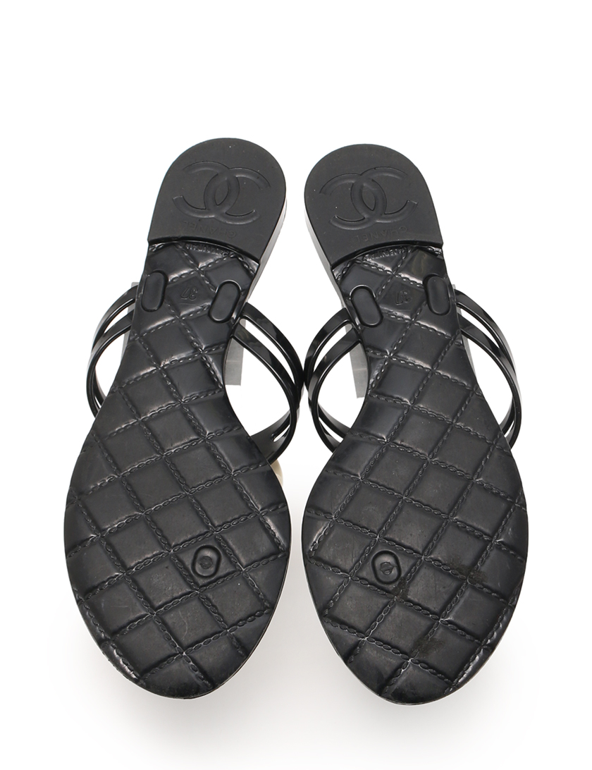 最新 シャネル カメリアサンダル 35 CHANEL - サンダル