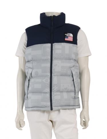 THE NORTH FACE・アウター・ヌプシ ダウンベスト ネイビー グレー 