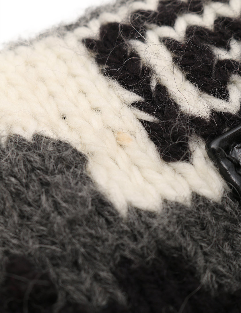 フェンディ(FENDI)バケット|ショルダーバッグ|ウール|グレー|白|黒|ニット|ハイブランド・ブランド専門の中古通販サイト(214882) フェンディ(FENDI)バケット|ショルダーバッグ|ウール|グレー|白|黒|ニット|ハイブランド・ブランド専門の中古通販サイト(214882)