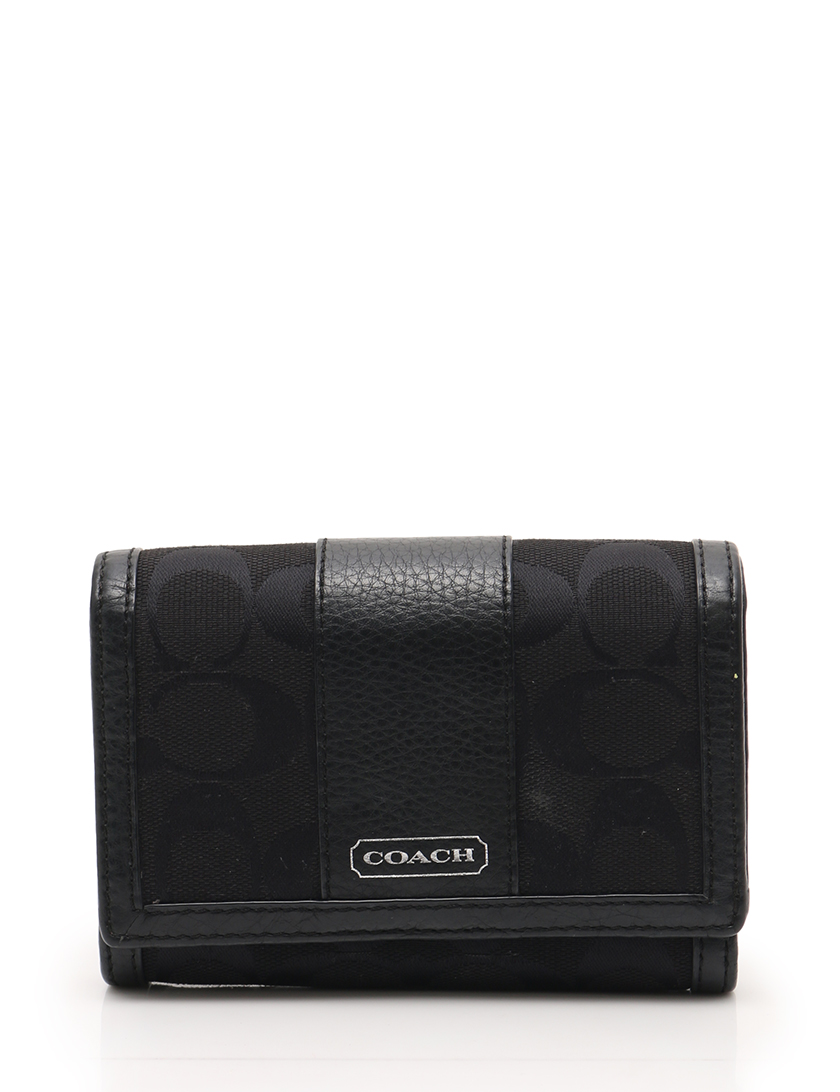 コーチ(COACH)シグネチャー|二つ折り財布|キャンバス|レザー|黒 ...