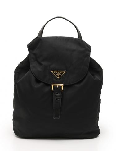 プラダ(PRADA)リュック|バックパック|ナイロン|黒|チェーン|ヴィンテージ|ハイブランド・ブランド専門の中古通販サイト(216261)