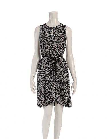 アルマーニエクスチェンジ Armani Exchange ワンピース レオパード柄 ノースリーブ グレー 黒 ピンク ハイブランド ブランド専門の中古通販サイト