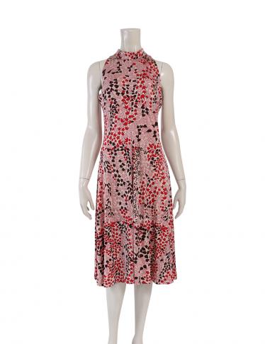 イッサロンドン Issa London ワンピース シルク ピンク 赤 茶 ハイブランド ブランド専門の中古通販サイト