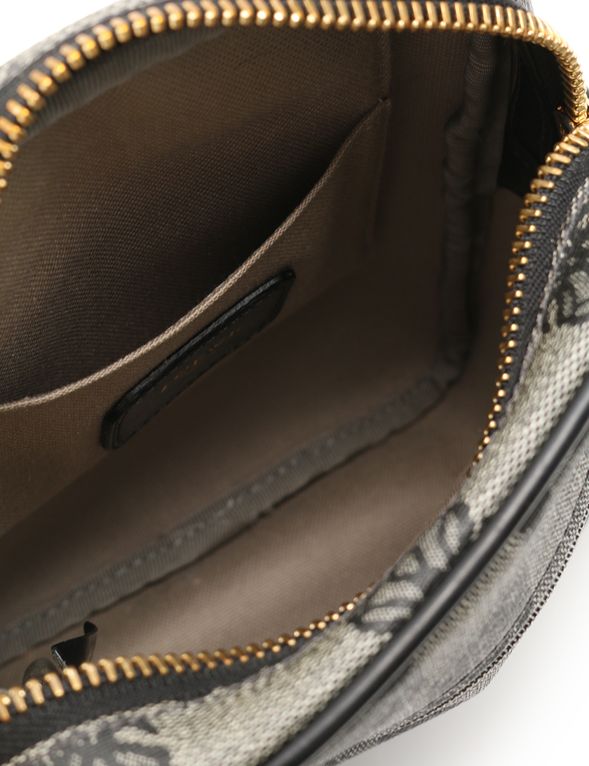 ロエベ(LOEWE)アナグラム|ショルダーバッグ|PVC|レザー|グレー|黒|ハイブランド・ブランド専門の中古通販サイト(230667)