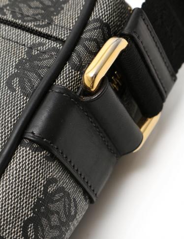 ロエベ(LOEWE)アナグラム|ショルダーバッグ|PVC|レザー|グレー|黒|ハイブランド・ブランド専門の中古通販サイト(230667)