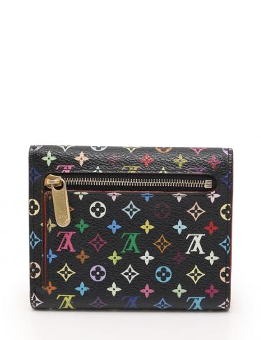 ルイヴィトン(LOUIS VUITTON)ポルトフォイユ|コアラ|モノグラムマルチカラー|三つ折り財布|PVC|レザー|黒|ハイブランド・ブランド専門の中古通販サイト(237910)
