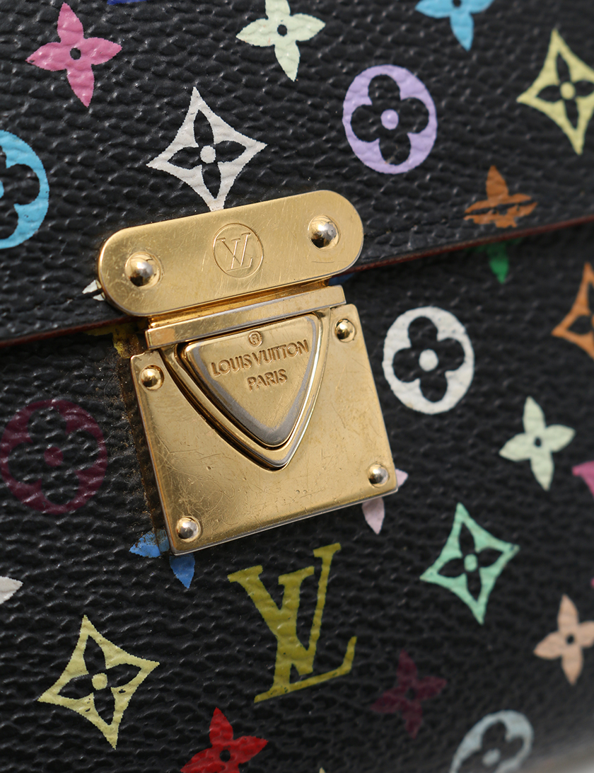 ルイヴィトン(LOUIS VUITTON)ポルトフォイユ|コアラ|モノグラムマルチカラー|三つ折り財布|PVC|レザー|黒|ハイブランド・ブランド専門の中古通販サイト(237910)