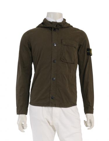 Stone Island・アウター・ オーバーシャツ パーカー カーキ フード付き