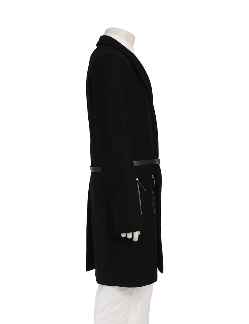 ディオールオム(Dior HOMME)|コート|ウール|黒|ジップデザイン ディオールオム(Dior HOMME)|コート|ウール|黒|ジップデザイン