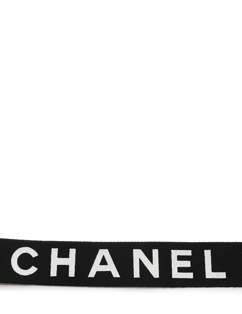 シャネル Chanel ロゴマーク サスペンダー ゴム レザー 黒 ゴールド ヴィンテージ ハイブランド ブランド専門の中古通販サイト