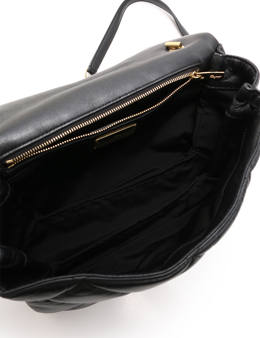 サルヴァトーレフェラガモ(Salvatore Ferragamo)ヴァラ|GELLY|チェーンショルダーバッグ|レザー|黒|キルティング|ハイブランド・ブランド専門の中古通販サイト(247426)