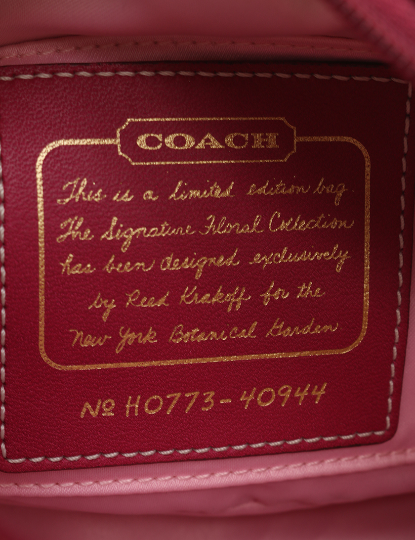 コーチ(COACH)シグネチャー|アクセサリーポーチ|ハンドバッグ|花柄刺繍|キャンバス |エナメルレザー|ベージュ|ピンク|紫|ハイブランド・ブランド専門の中古通販サイト(249018) コーチ(COACH)シグネチャー|アクセサリーポーチ|ハンドバッグ|花柄刺繍|キャンバス |エナメルレザー|ベージュ|ピンク|紫|ハイブランド・ブランド専門の中古通販サイト(249018)