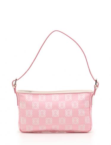 LOEWE・バッグ・アナグラム ショルダーバッグ キャンバス レザー 