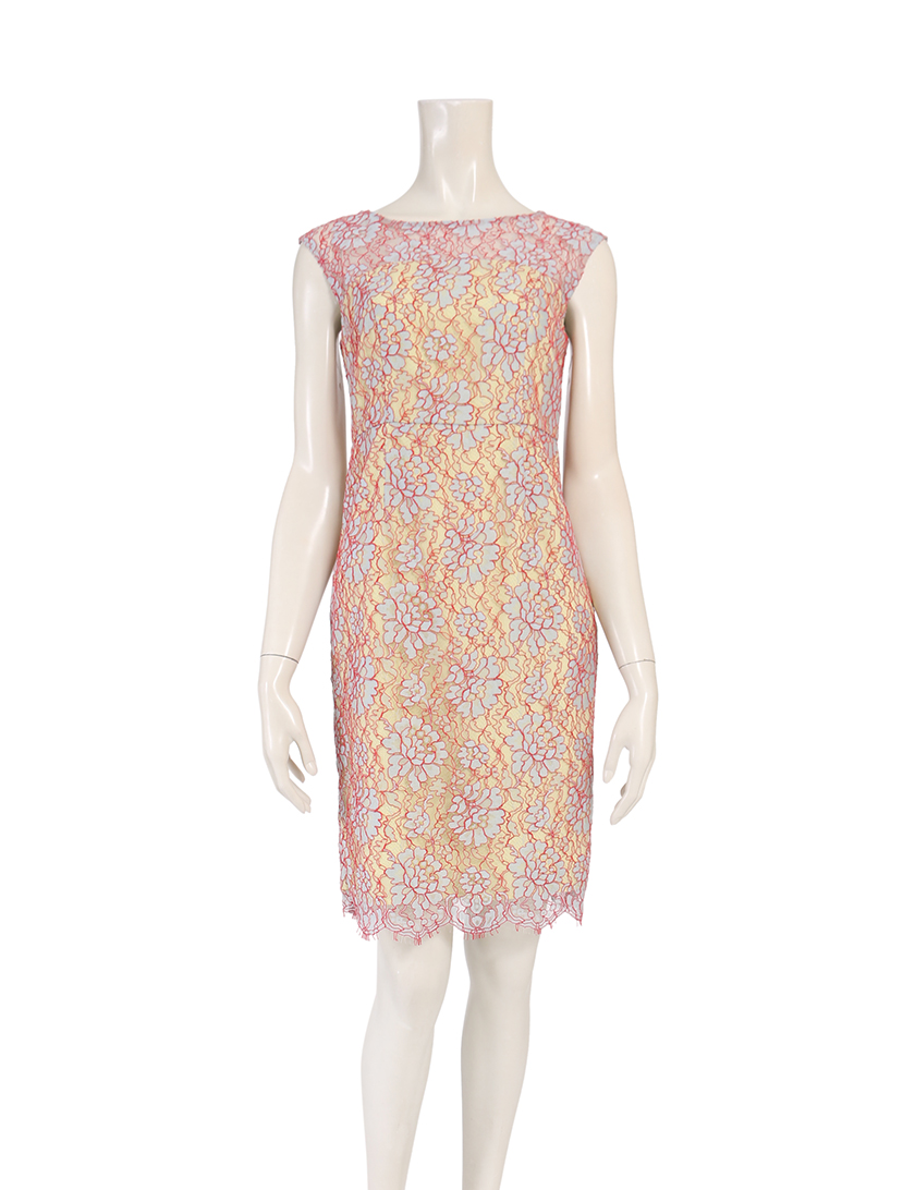 ダイアグラムグレースコンチネンタル Diagram Grace Continental ワンピース レース 黄色 赤 ライトグレー ハイブランド ブランド専門の中古通販サイト