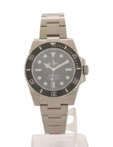 ROLEX・時計・サブマリーナ ノンデイト 腕時計 メンズ 自動巻き SS シルバー 黒 黒文字盤