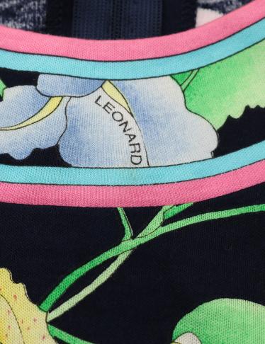 レオナールファッション(LEONARD FASHION)ワンピース|花柄|ネイビー|ピンク|黄|ハイブランド・ブランド専門の中古通販サイト(251222)