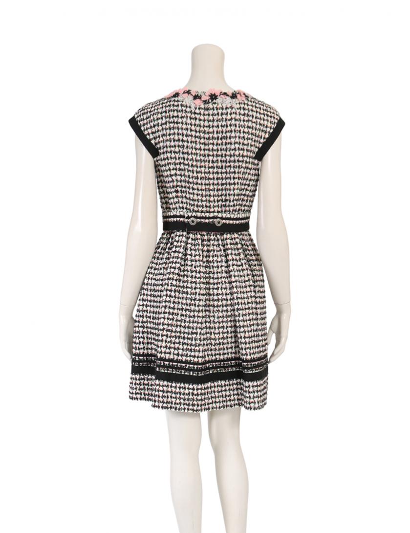 シャネル Chanel ツイード ワンピース コットン 白 黒 マルチカラー ハイブランド ブランド専門の中古通販サイト