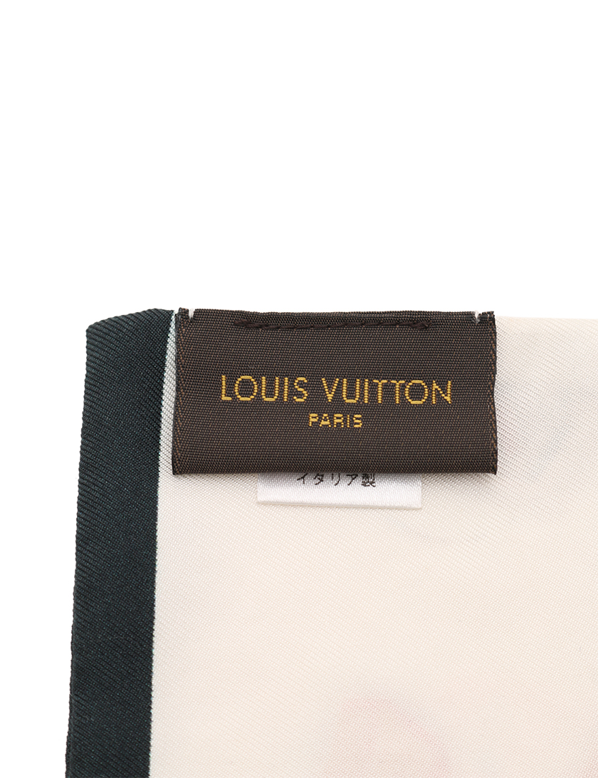 ルイヴィトン(LOUIS VUITTON)バンドー|リボンスカーフ|車柄|シルク|アイボリー|マルチカラー|ハイブランド・ブランド専門の中古通販サイト(257657)