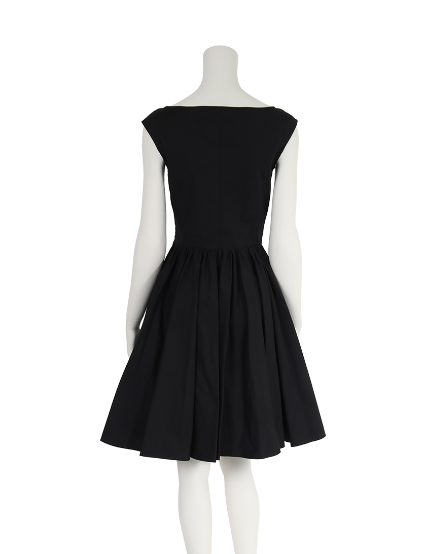 プラダ Prada フロントジップワンピース コットン 黒 13シーズン ハイブランド ブランド専門の中古通販サイト