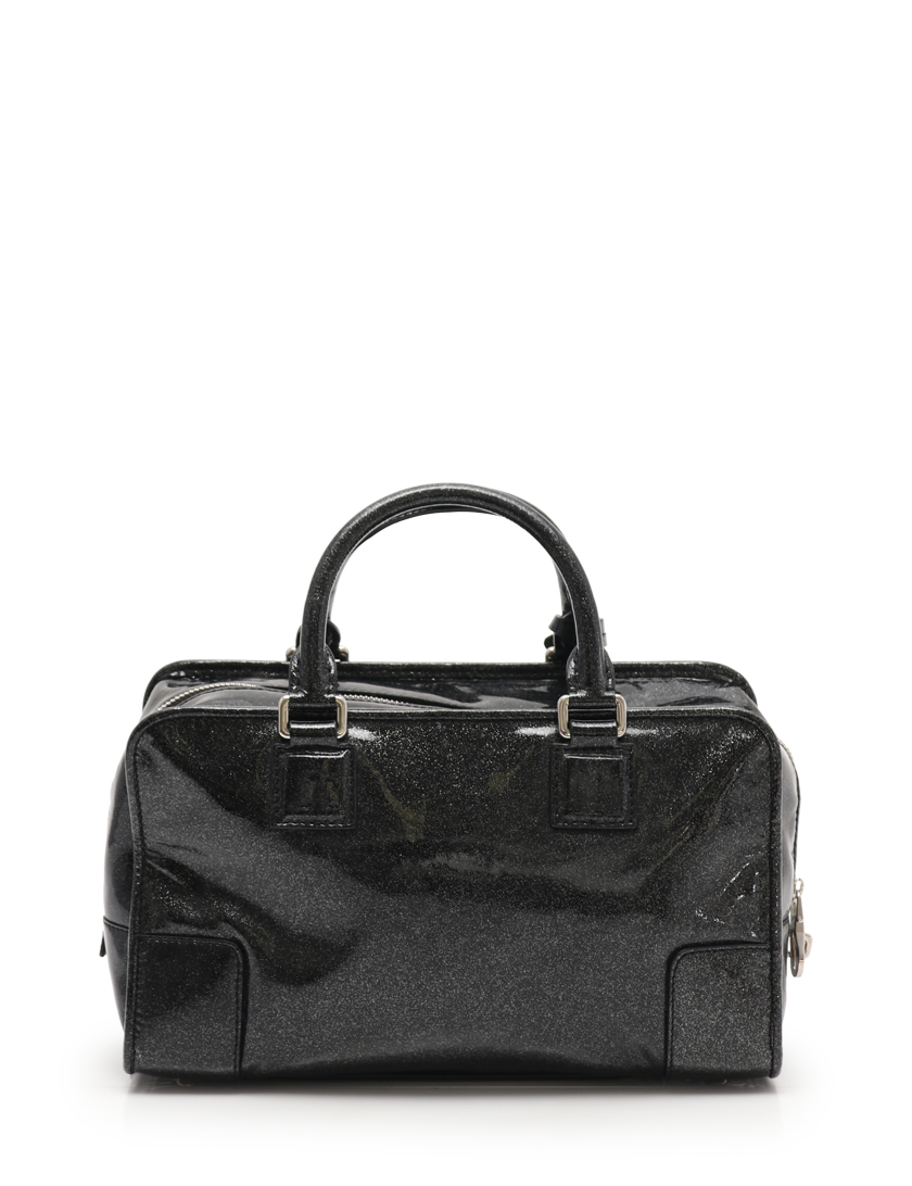 LOEWE ロエベ アマソナ ハンドバッグ エナメル ブラック - www 石黒氏は会長に ロエベ アマソナ パテント素材 ボルドー LOEWE ハンドバッグ