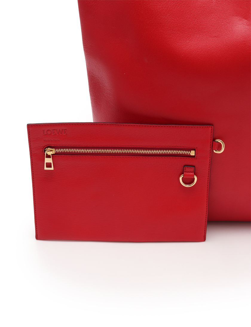 ロエベ(LOEWE)|ショルダーバッグ|レザー|赤|ハイブランド・ブランド専門の中古通販サイト(270546)
