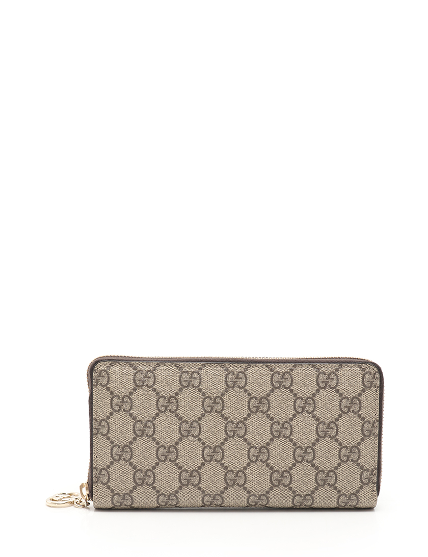 グッチ(GUCCI)GGスプリーム|ラウンドファスナー長財布|PVC ...