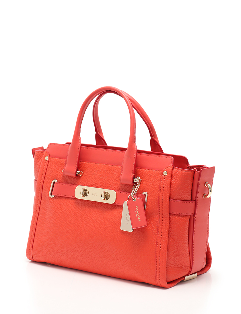人気の コーチ Coach Swagger Carryall スワッガー キャリーオール ハンドバッグ レザー オレンジ 2way ハイブランド ブランド専門の通販サイト 2595 半額品 Www Javista Com