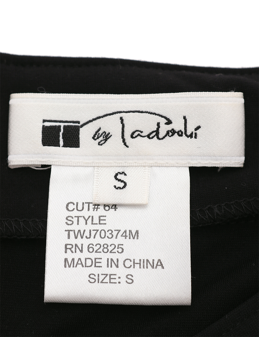 タダシショージ Tadashi Shoji T By Tadashi ワンピース レーヨン 黒 ハイブランド ブランド専門の中古通販サイト