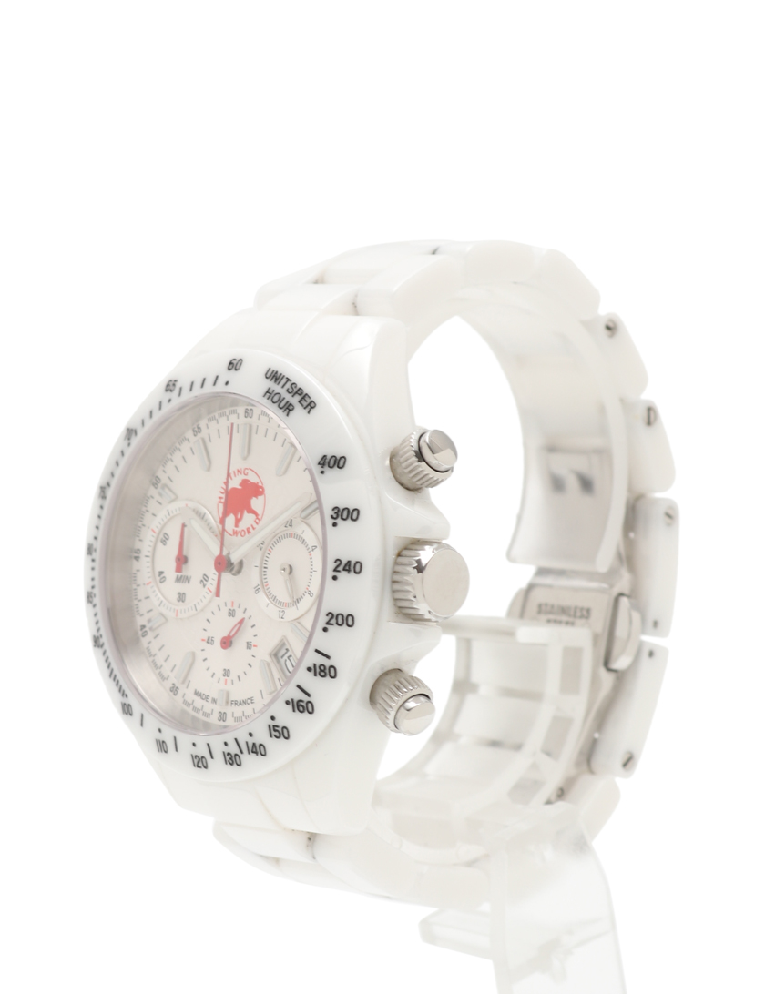 ハンティングワールド Hunting World 腕時計 メンズ クオーツ Ss デイト クロノグラフ 白文字盤 ハイブランド ブランド専門の中古通販サイト