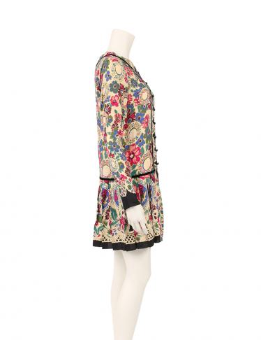 アナスイ(ANNA SUI)|ワンピース|花柄|レーヨン|マルチカラー|プリーツ|ハイブランド・ブランド専門の中古通販サイト(277025)